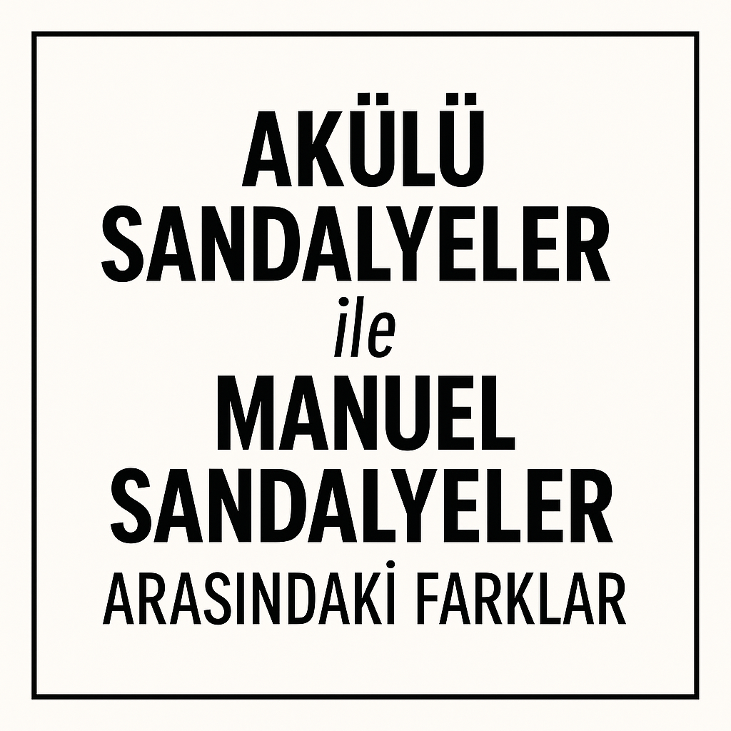 Akülü Sandalyeler ile Manuel Sandalyeler Arasındaki Farklar