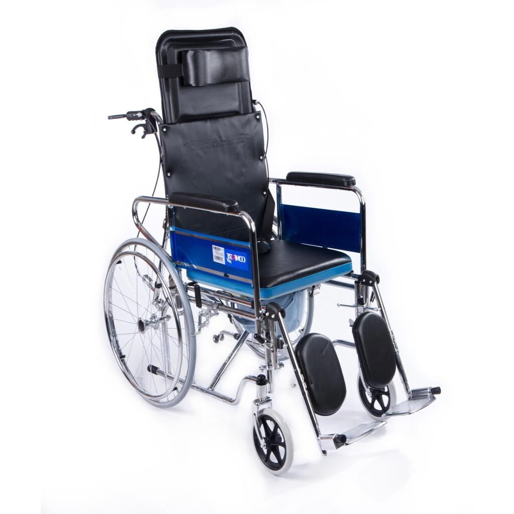 Comfort Plus KY609GC Sırtı Yatar Ayak Kalkar Tuvalet Özellikli Tekerlekli Sandalye