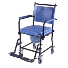 Ev Tipi Banyo Tuvalet Nakil Sandalyesi Mavi