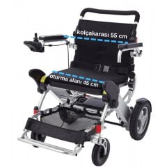 Poylin P209 XL Katlanabilir Hafif Akülü Tekerlekli Sandalye